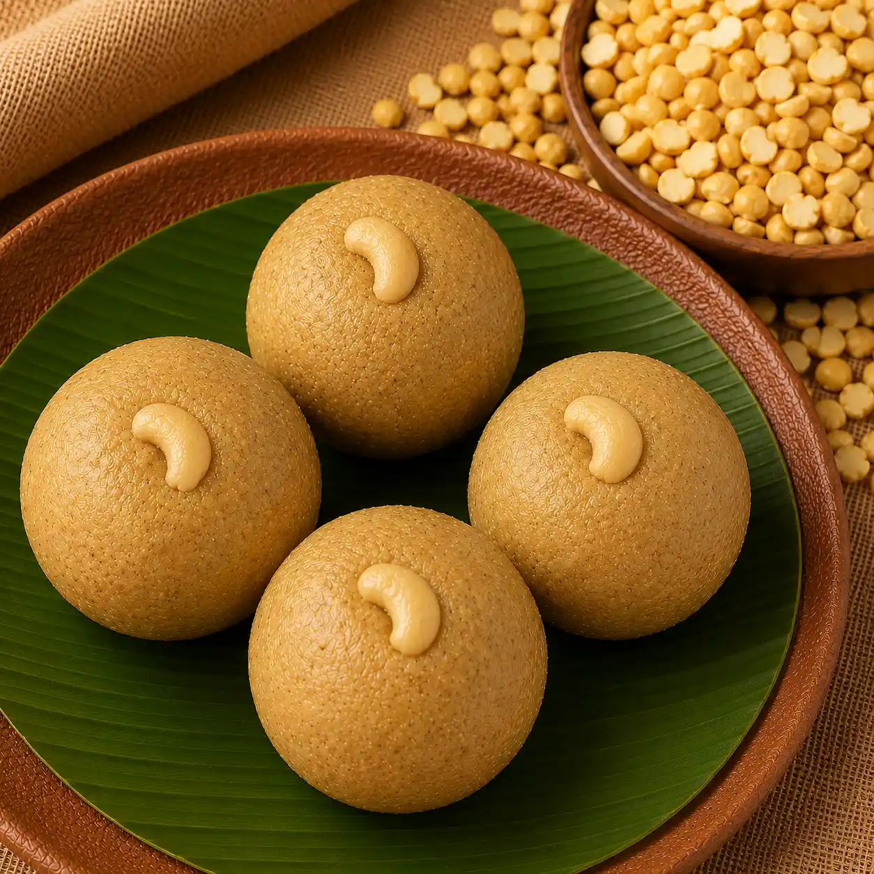 Roasted Channa Dal Laddu
