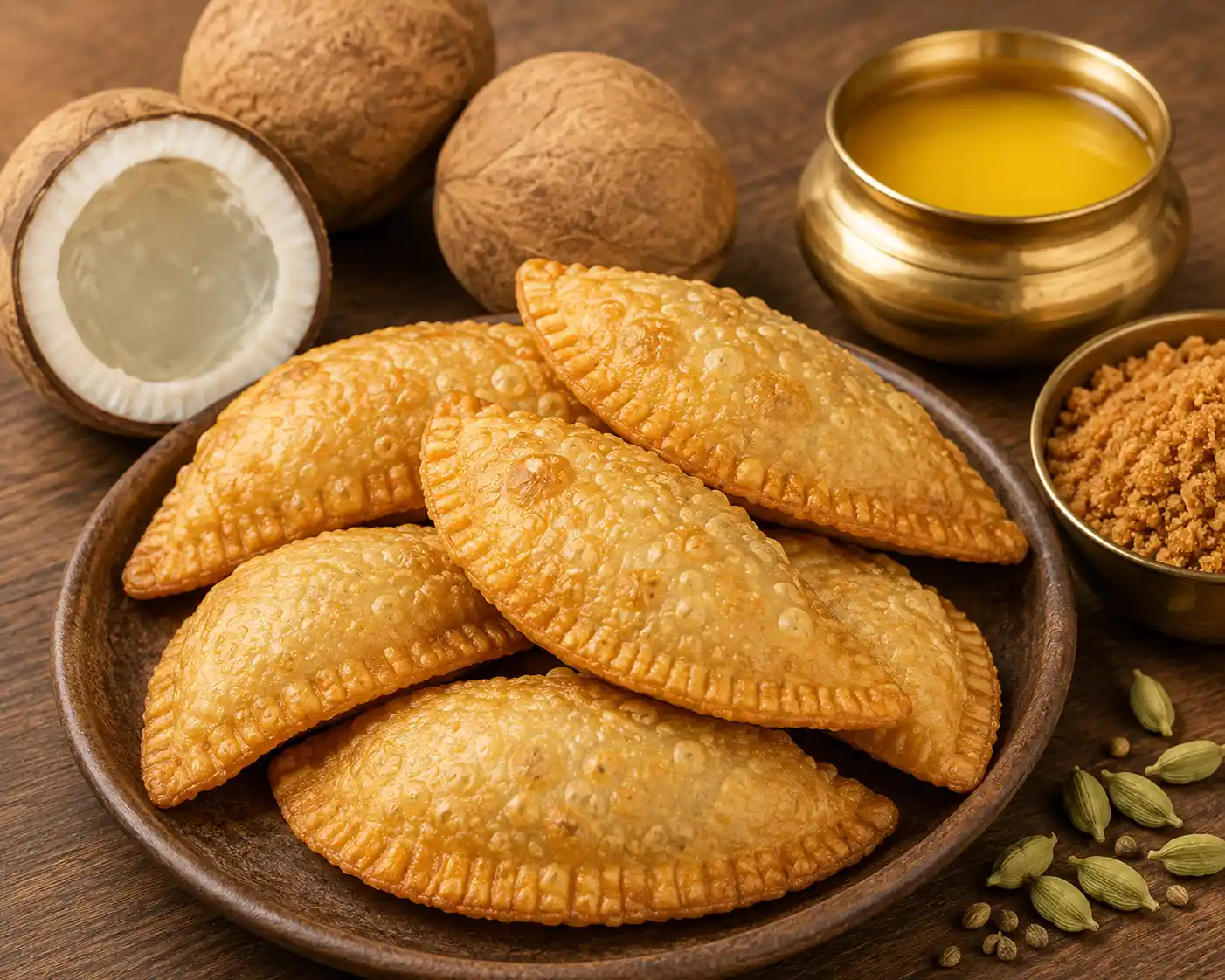 Coconut Karanji (Karchikai)